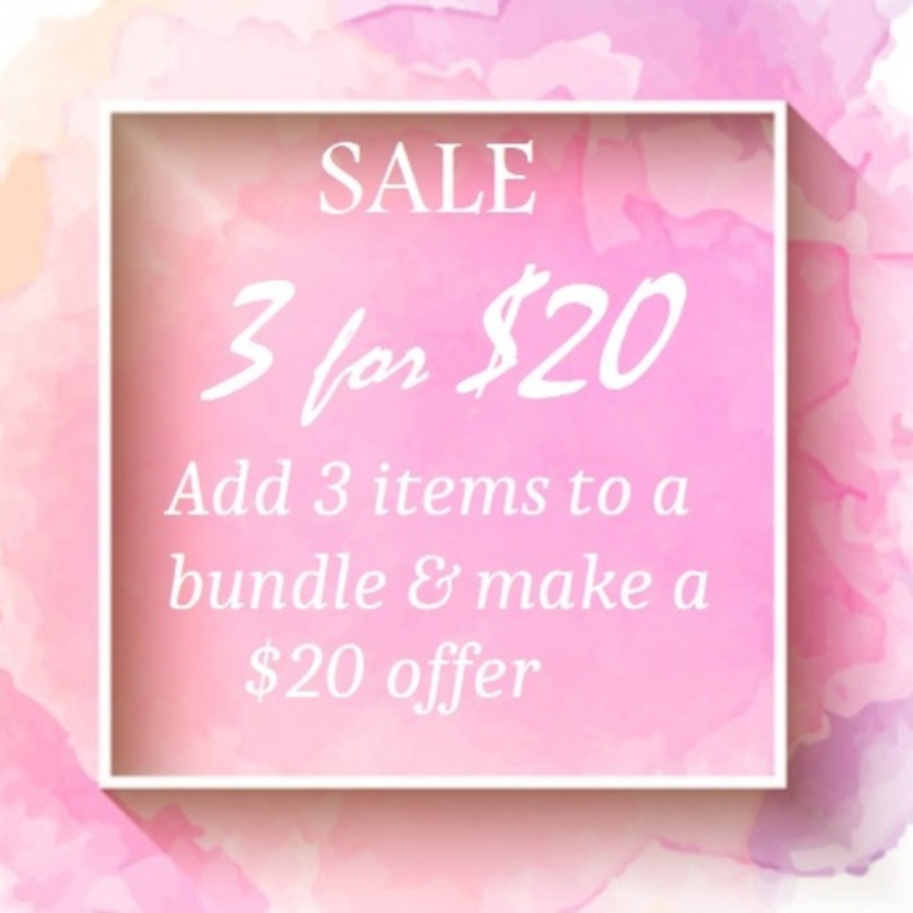 3/$20 - Bundle 3 Marked Items - Make $20 Offer